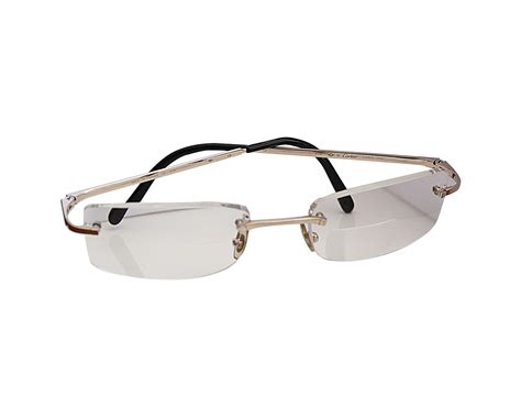 rimless cartier glasses.